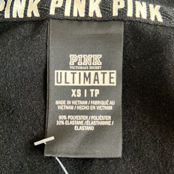 PINK Victoria’s Secret ULTIMATE zip up hoodie.  Size XS - Picture 3 of 3